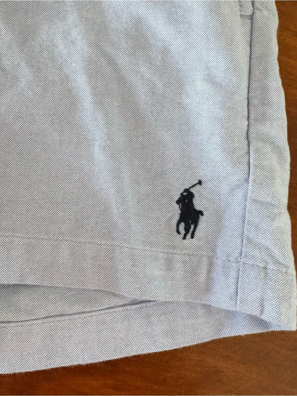 Ralph Lauren Women's Size 4 Light Blue Oxford Cloth Shorts Preppy Classic
